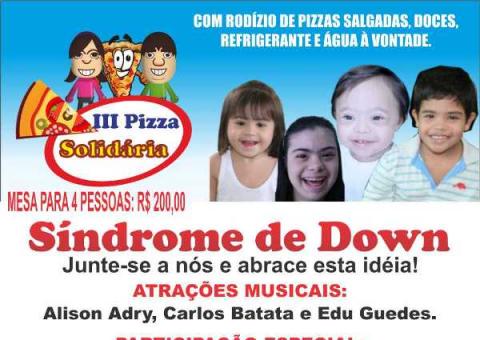  Pizza solidária dos amigos de Down 